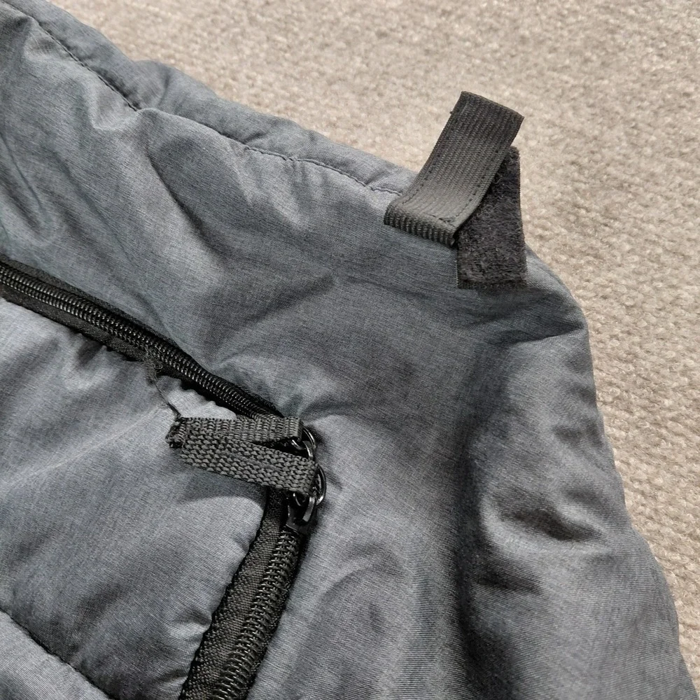 Sho Cute Gray With White Fleece Lined Quilted Winter Baby Car Seat Cover Zipper
